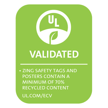 ZING 5010 Safety Eco Health Poster, Healthy at School, 22Hx16W